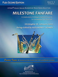 Milestone Fanfare Concert Band sheet music cover Thumbnail